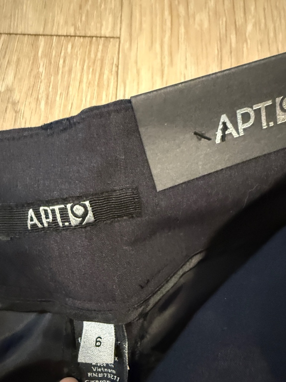 Apt. 9 Black Trouser with Belt